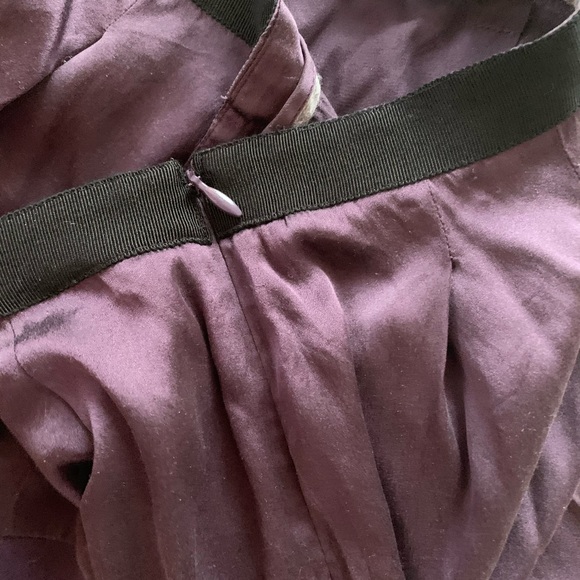 Theory purple silk skater skirt size 4 - Picture 4 of 4